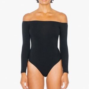 American apparel off shoulder bodysuit
